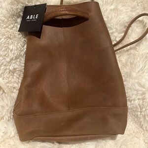 NWT Able Bag in soft leather. April Backpack in Whiskey. Beautiful bag!